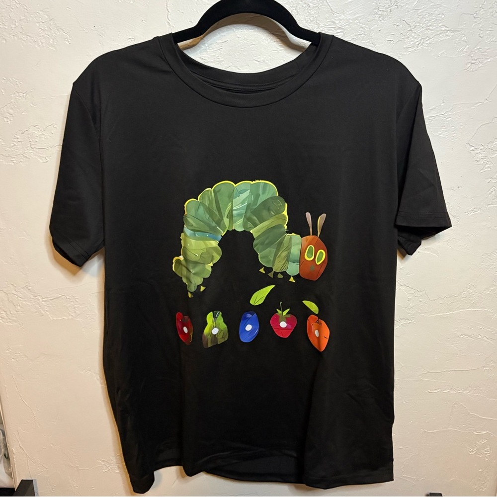 The Very Hungry Caterpillar Graphic Tee – Black – Size XL